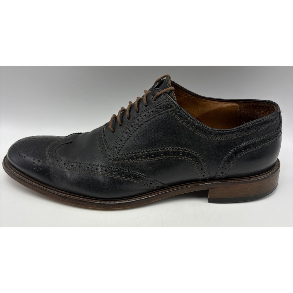 Mercanti Fiorentini Wingtip Oxford Shoe Men 11 M Black Leather Office Italy Read